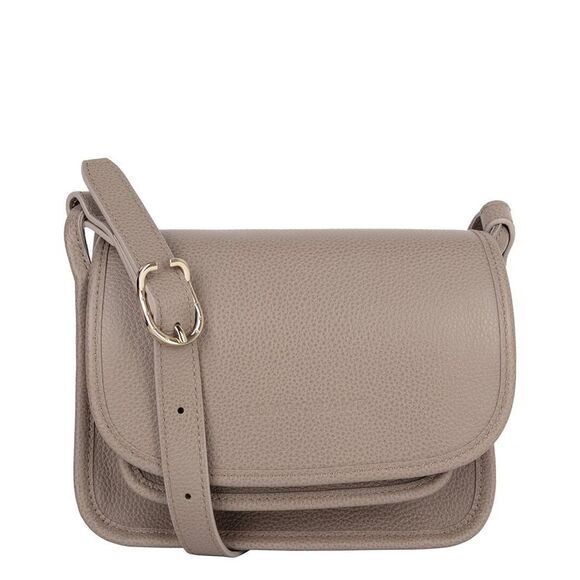 Longchamp Handbags - Longchamp Le Foulonné Small Leather Crossbody, Grey